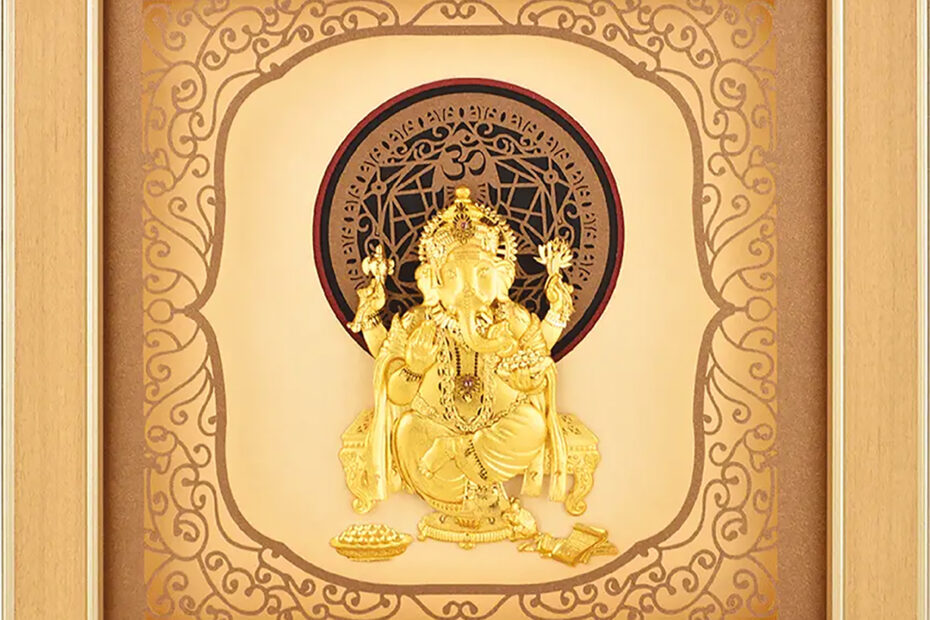 Aarya 24kt Gold Gifting Frame of Lord Ganesha: The Perfect Blend of Luxury, Tradition, and Affordability