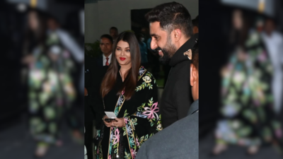 Aishwarya Rai In Manish Malhotra's Designer Anarkali Dress