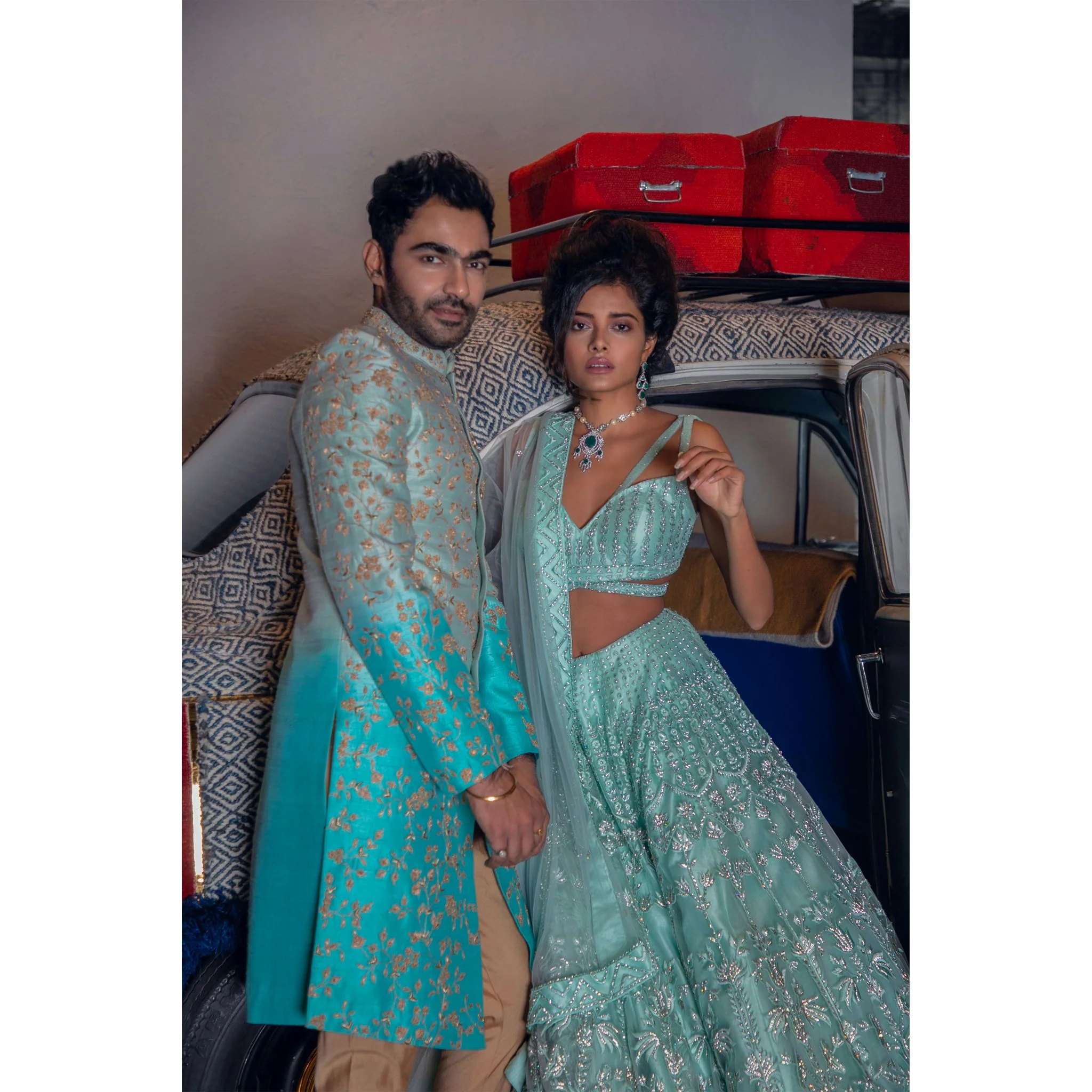 Guide to Twinning with Your Partner This Wedding Season by Jiya By Veer Design Studio