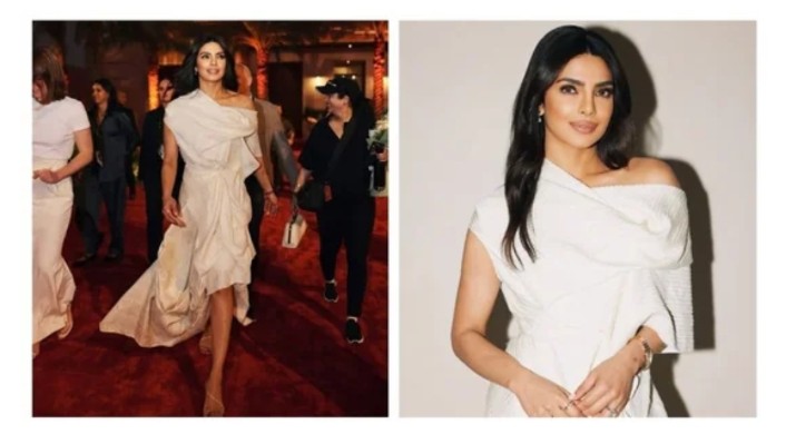 Priyanka Chopra Dazzles in a White Dress at the Red Sea International Film Festival