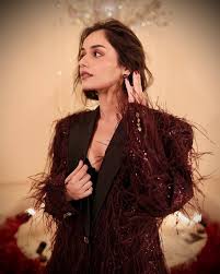 Manushi Chhillar Stuns in a Glamorous Burgundy Blazer