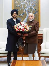 Punjabi actor-singer Diljit Dosanjh meets PM Modi