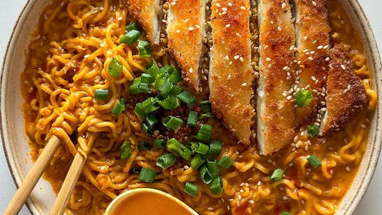 Peanut Butter Maggi With A Crispy Paneer katsu For Your Late Night Craving 